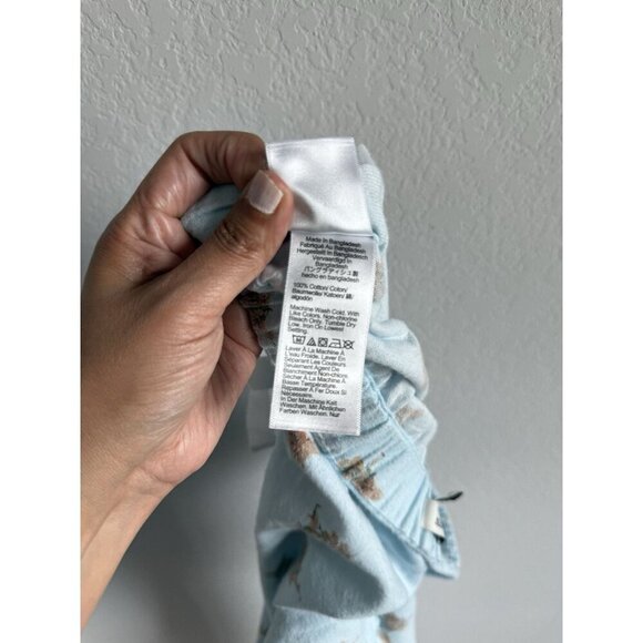 J.Crew Women’s Christmas‎ Holiday Dog Print Waist Tie Pajamas Pants Size Small - Picture 8 of 9